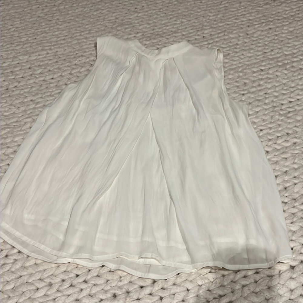 White Women's High Neck Blouse